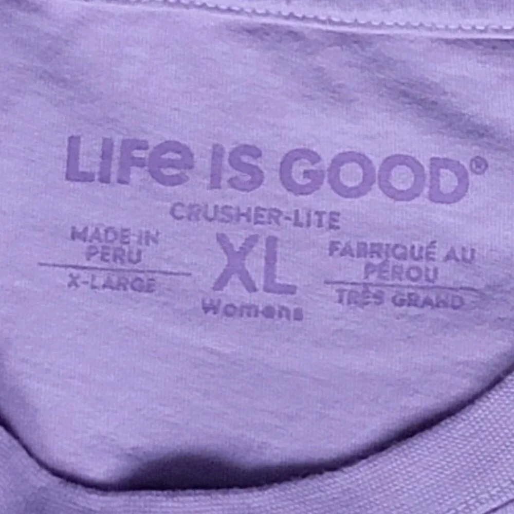 Life Is Good Lavender Pawprint The Best Things In Life Are Not Things - XL - Picture 6 of 6